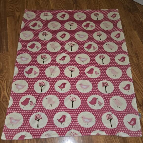 Thro by marlo lorenz baby blanket Pink Birds & Spring Trees - Picture 2 of 5